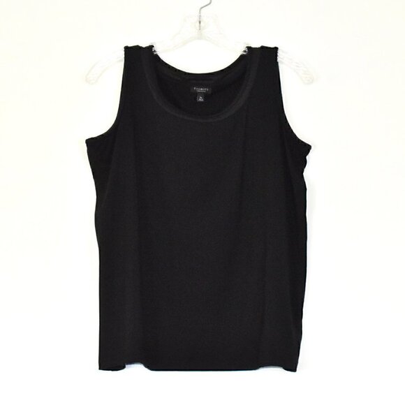 Talbots Woman Petites Black Sleeveless Pullover Top Size XP - Picture 1 of 8